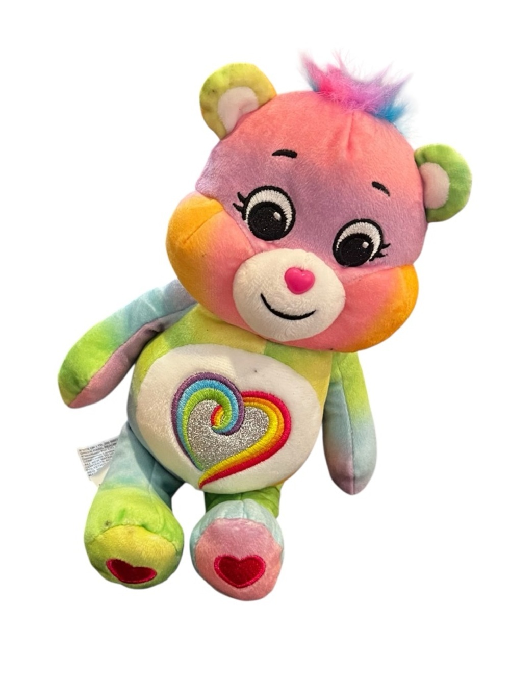 Care Bears 9 inch Plush Together Bear with Glitter Heart Stuffed Animal rainbow